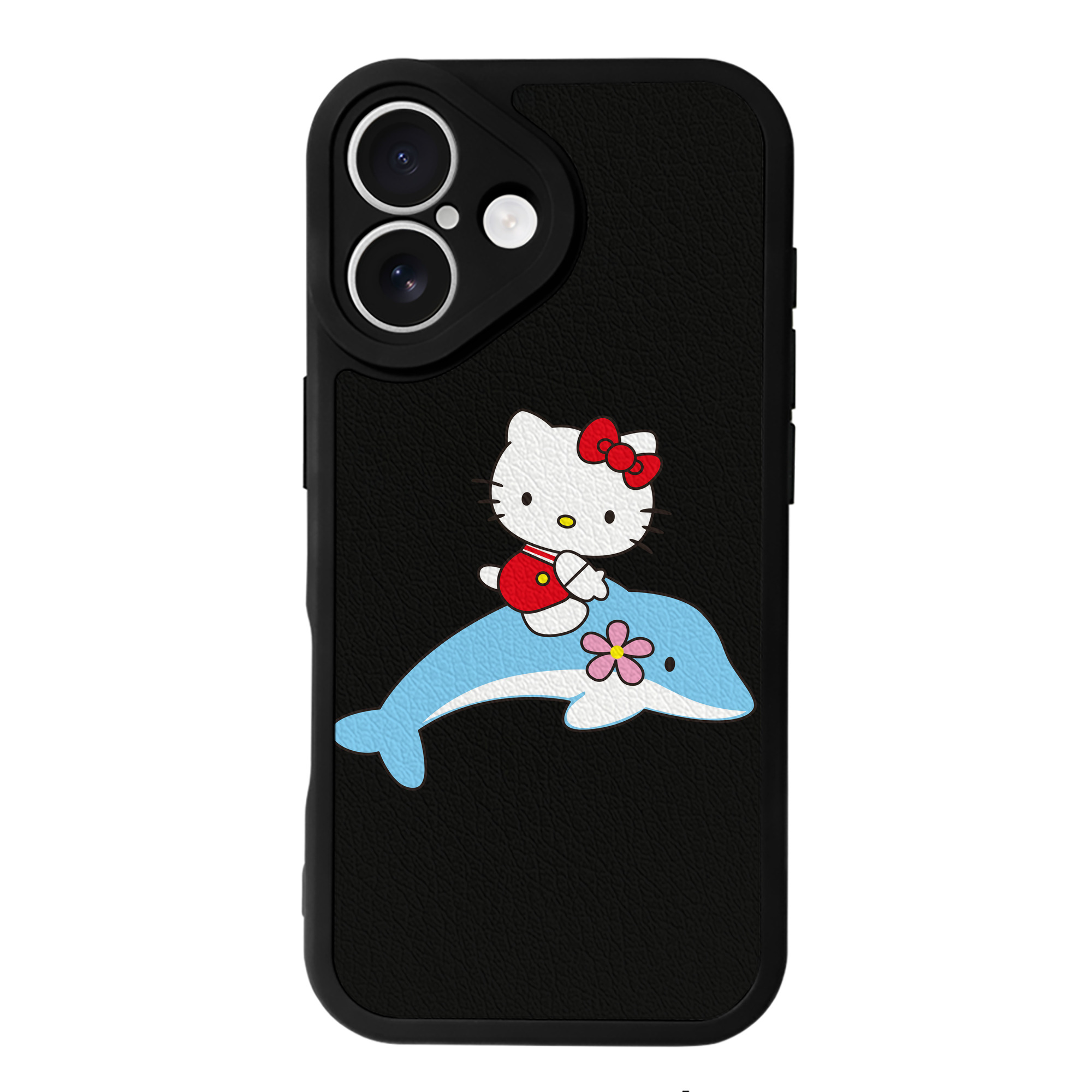 （画像用） Hello Kitty ハローキティ 【iPhone 16シリーズ対応】シリコンスマホケース（レザー調） 材質：シリコン
